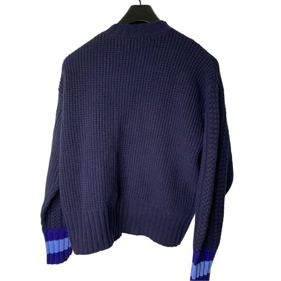 Lewit Asymmetrical Zip Front Wool & Cashmere Sweater women's size small NEW - Picture 3 of 7